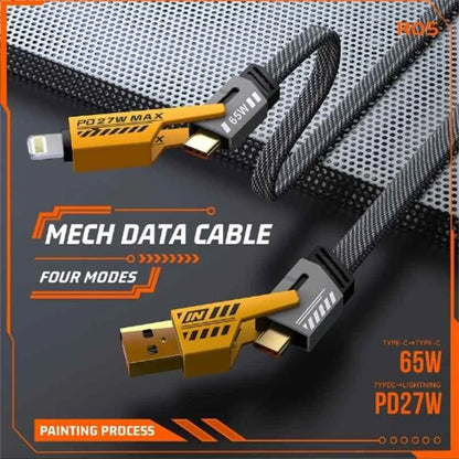 4-in-1 Multi-Functional Charging and Data Cable