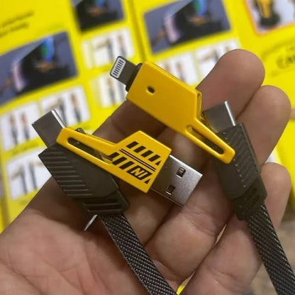 4-in-1 Multi-Functional Charging and Data Cable